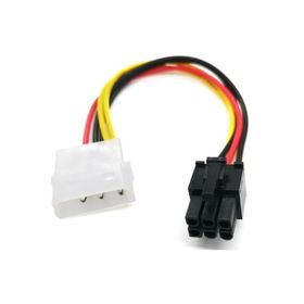 Alfais 4978 Molex 4 Pin 6 Pin PCi-E Dönüştürücü Ekran Kartı Power Güç Kablosu