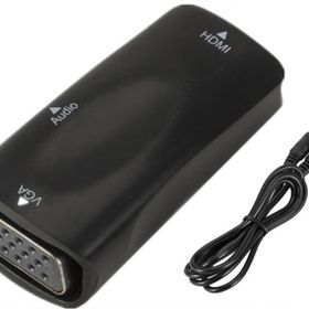 Alfais 4979 HDMI To VGA Monitör Ses Destekli Dişi-Dişi Çevirici Dönüştürücü Adaptör