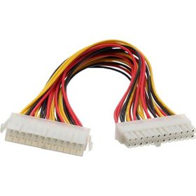 Alfais 4983 Kasaiçi PSU ATX 24 Pin Power Uzatma Kablo Supply Dişi Erkek Kablo Ek Uzatıcı