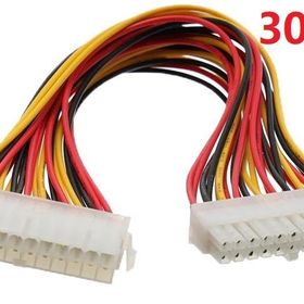 Alfais 4983 Kasaiçi PSU ATX 24 Pin Power Uzatma Kablo Supply Dişi Erkek Kablo Ek Uzatıcı