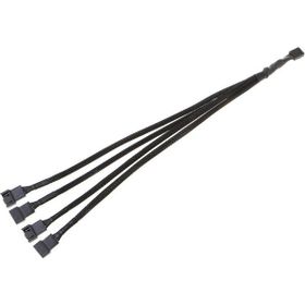 Alfais 4987 4 Pin 4 Port Fan Y Pwm Çoklayıcı Splitter Kablosu