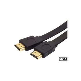 Alfais 4996 4K Full HD 60 HZ 2.0 Yassı Flat Slim 0.5 mt Uyumlu HDMI Kablo