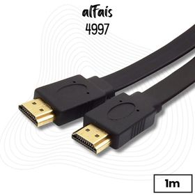 Alfais 4997 4K Full HD 60 HZ 2.0 Yassı Flat Slim 1 mt Uyumlu HDMI Kablo