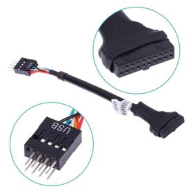 Alfais 5026 19-20 Pin USB 3.0 to 9 USB 2.0 Çevirici Dönüştürücü Adaptör Kablosu