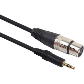 Alfais 5032 Xlr Mikrofon 3.5 mm Çevirici Adaptör Dönüştürücü 3 Pin Dişi Ses Kablosu
