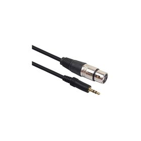 Alfais 5032 Xlr Mikrofon 3.5 mm Çevirici Adaptör Dönüştürücü 3 Pin Dişi Ses Kablosu