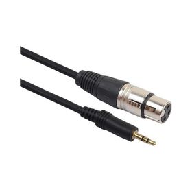 Alfais 5032 Xlr Mikrofon 3.5 mm Çevirici Adaptör Dönüştürücü 3 Pin Dişi Ses Kablosu