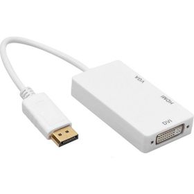 Alfais 5056 Displayport to HDMI VGA DVI Çevirici Dönüştürücü Adaptör