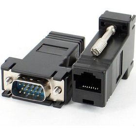 Alfais 5059 RJ45 VGA Ekleme Ek 30 m Cat5-6 Monitör Uzatıcı