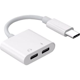 Alfais 5067S Type C to Kulaklık Hızlı Şarj Giriş Çevirici Çoklayıcı Çoğaltıcı Splitter Adaptör