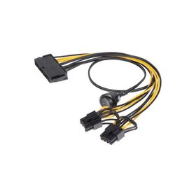 Alfais 5071 ATX 24 To Dual 6+2 8 Pin Anahtarlı Ekran Kartı Power Kablosu