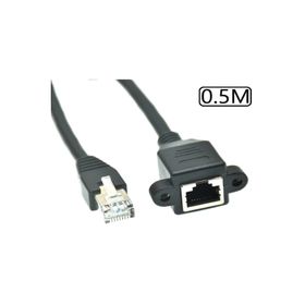 Alfais 5077 RJ45 0.5 mt Panel Tipi Cat6 Montaj Kablosu