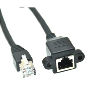 Alfais 5077 RJ45 0.5 mt Panel Tipi Cat6 Montaj Kablosu