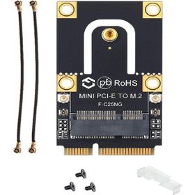 Alfais 5088 Mini Pci-E Express To M.2 Ngff Wifi Wireless Bluetooth Çevirici Dönüştürücü Kart