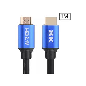 Alfais 5093 UHD 1 m 8K Ultra HD 2.1V 48GBPS Altın Kaplama HDMI Kablo