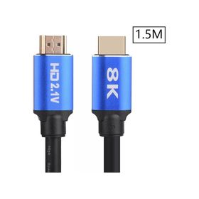Alfais 5094 UHD 1.5 m 8K Ultra HD 2.1V 48GBPS Altın Kaplama HDMI Kablo