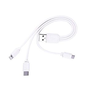 Alfais 5103 Micro USB Type C Lightning Usb Data Şarj Kablosu
