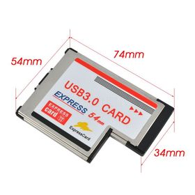 Alfais 5119 2 Port Usb 3.0 54 mm Express Cardbus Pcmcia Adaptör Kartı