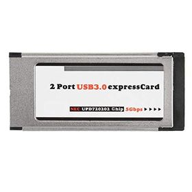 Alfais 5120 2 Port USB 3.0 34 mm Express Cardpus Pcmcia Adaptör Kartı
