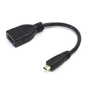 Alfais 5139 Micro HDMI Çevirici Dönüştürücü 15 cm Adaptör Kablosu