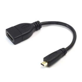 Alfais 5139 Micro HDMI Çevirici Dönüştürücü 15 cm Adaptör Kablosu