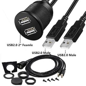 Alfais 5151 Çoklayıcı HUB Araç İçi Kontrol Paneli Uzatma USB Ek Kablosu