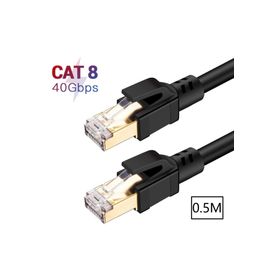 Alfais 5213 Cat8 0.5 mt 40 GBPS 2000 MHZ Yüksek Hızlı İnternet Kablosu