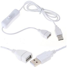 Alfais 5223 1 mt USB Anahtarlı Uzatma Kablodu