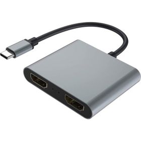 Alfais 5257 Type C HDMI 4K 60 hz Splitter Switch Ekran Monitör Çoğaltıcı Çoklayıcı