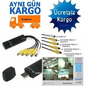 Alfais AL-4576 USB DVR Laptop Bilgisayar Kamera Kayıt Kablosu