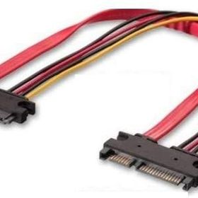 Alfais AL-4617 Sata Power 15-7 Pin Erkek Dişi Uzatma Kablosu