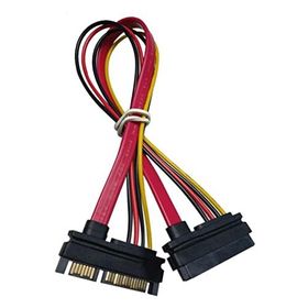 Alfais AL-4617 Sata Power 15-7 Pin Erkek Dişi Uzatma Kablosu