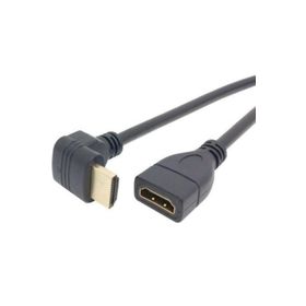 Alfais AL-4667 Dişi - Erkek Uzatma 90 Derece 1 m HDMI Dirsek Kablosu
