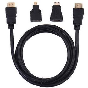 Alfais AL-4699 1.5 m HDMI Kablo + Mini Micro Uç Çevirici