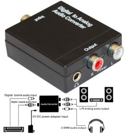 Alfais AL-5057 Dijital Optik Coaxial to Analog Çevirici Dönüştürücü