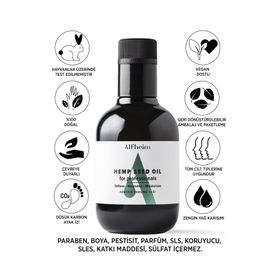Alfheim 250 ml Organik Kenevir Tohumu Yağı