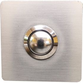 Algatec 304 Paslanmaz Kare 52x52 mm Zil Butonu