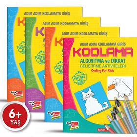 Algoritma Temelli Adım Adım Kodlama 4'lü Set - Kolektif