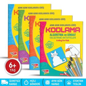 Algoritma Temelli Adım Adım Kodlama 4'lü Set - Kolektif