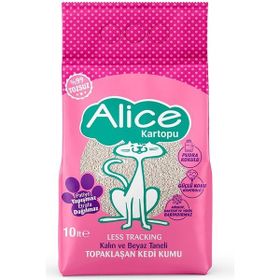 Alice 10 kg 11.5 lt Kalın ve Beyaz Taneli Topaklaşan Pudra Kokulu Kedi Kumu