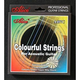 Alice A407C Renkli Akustik Gitar Teli