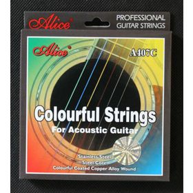 Alice A407C Renkli Akustik Gitar Teli