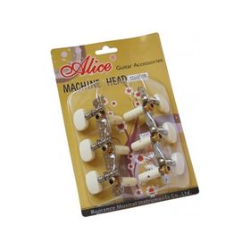 Alice AOD-017C Nikel 3+3 Klasik Gitar Burgu Seti