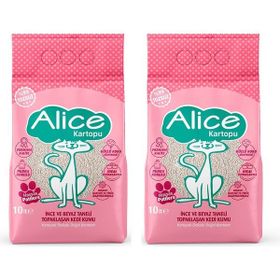 Alice Kartopu İnce Taneli Pudra Kokulu 2x10 lt Kedi Kumu