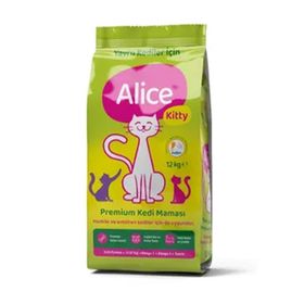 Alice Kitty Super Preimum Tavuklu 12 kg Yavru Kuru Kedi Maması