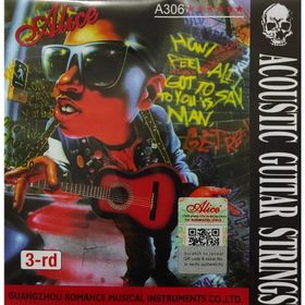Alice No 3 Tek Sol Akustik Gitar Teli