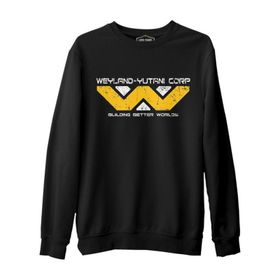 Alien W Better Siyah Erkek Sweatshirt