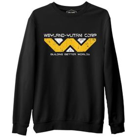 Alien W Better Siyah Erkek Sweatshirt