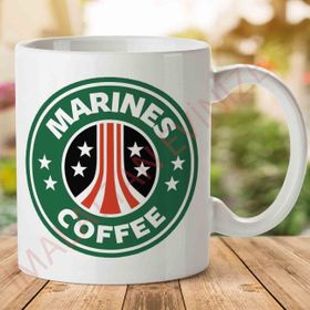 Aliens Marines Coffee Starbucks Baskılı Kupa