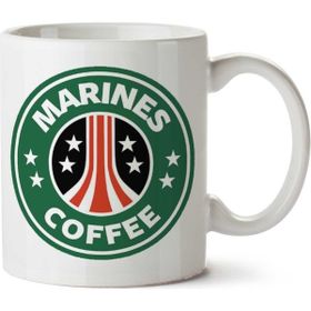 Aliens Marines Coffee Starbucks Baskılı Kupa